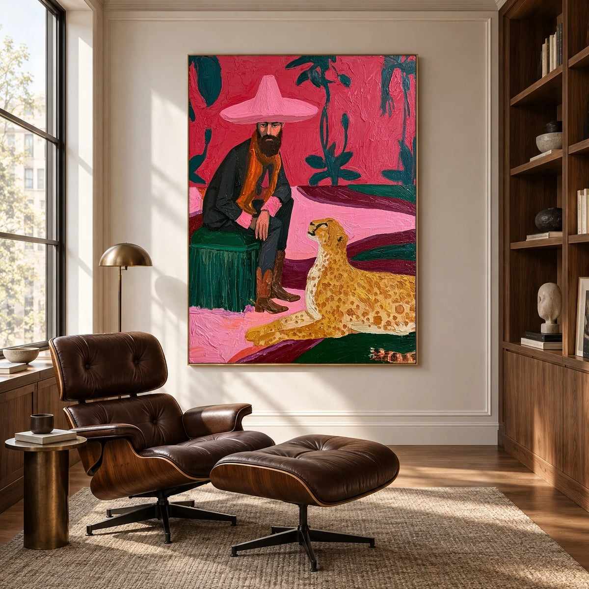 The Leopard at Ease — artwork in an interior setting 5