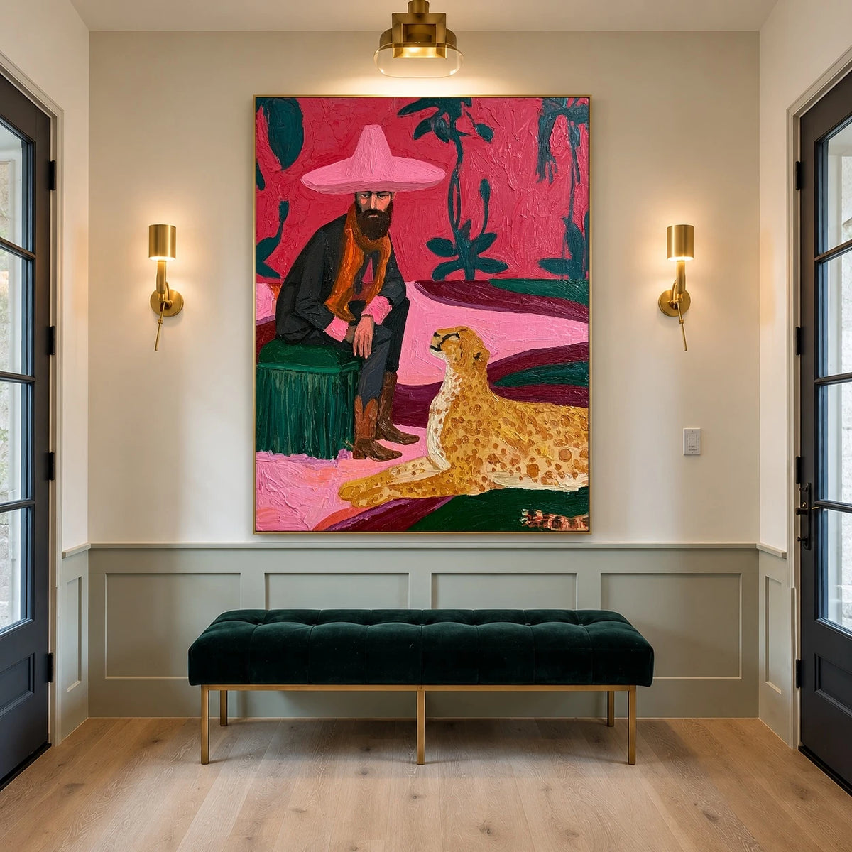 The Leopard at Ease — artwork in an interior setting 6