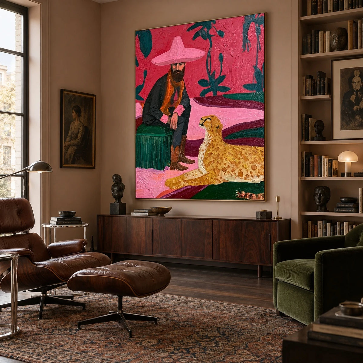 The Leopard at Ease — artwork in an interior setting 7