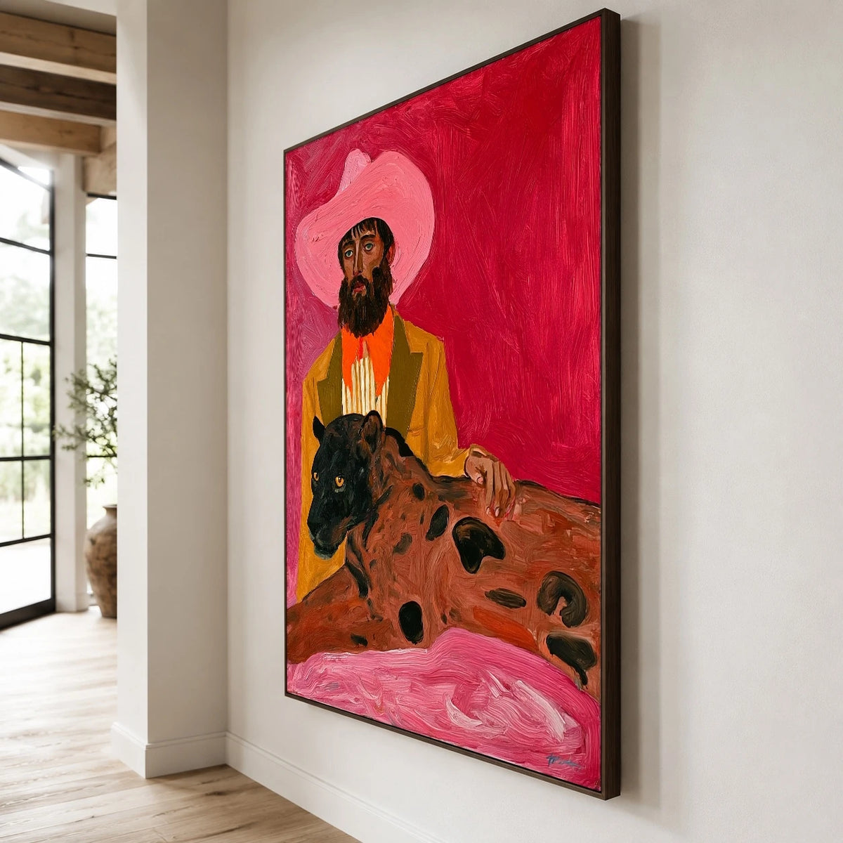 The Leopard's Companion — side view of the artwork