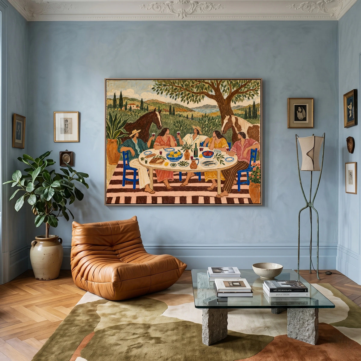 The Long Country Lunch — artwork in an interior setting 3