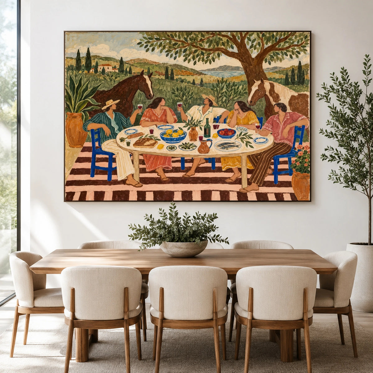 The Long Country Lunch — artwork in an interior setting 4