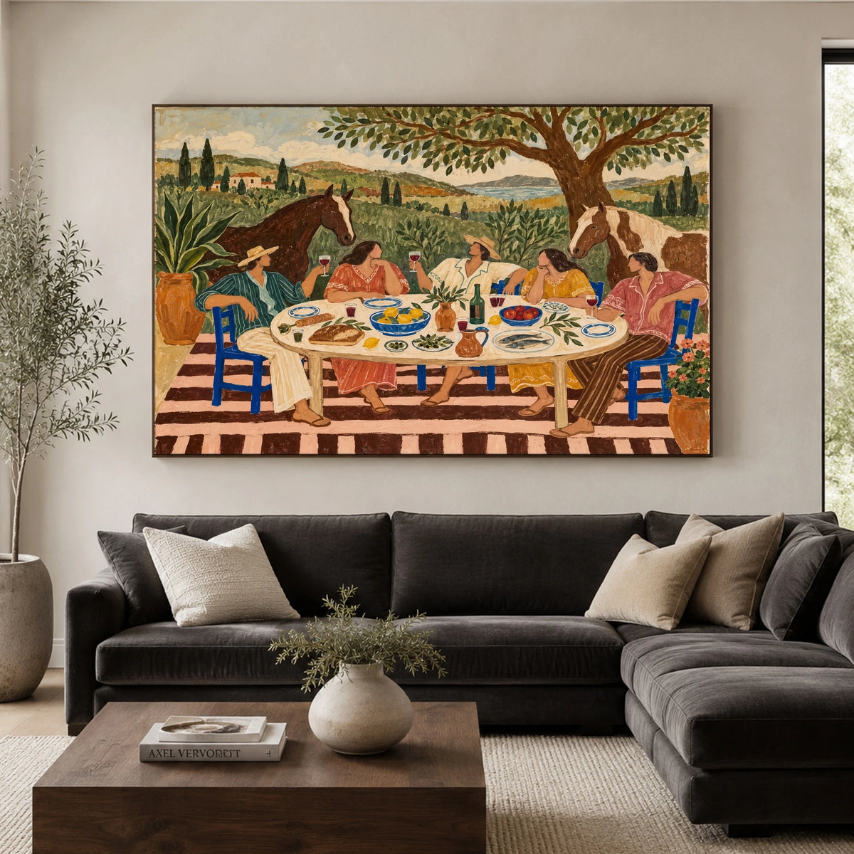 The Long Country Lunch — artwork in an interior setting 5