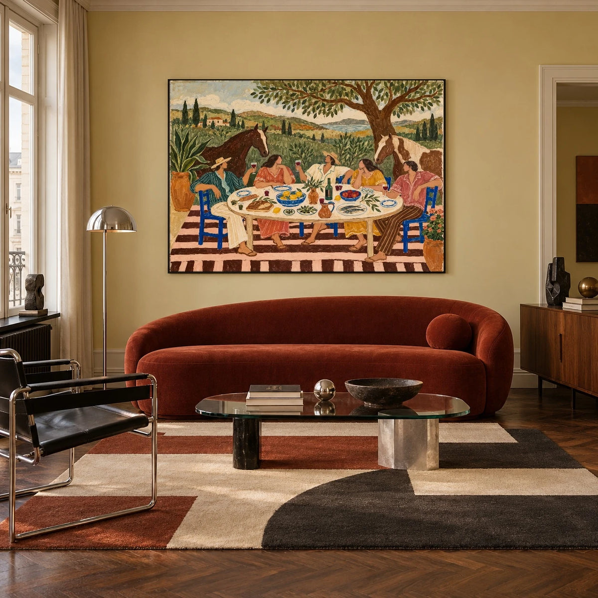 The Long Country Lunch — artwork in an interior setting 6