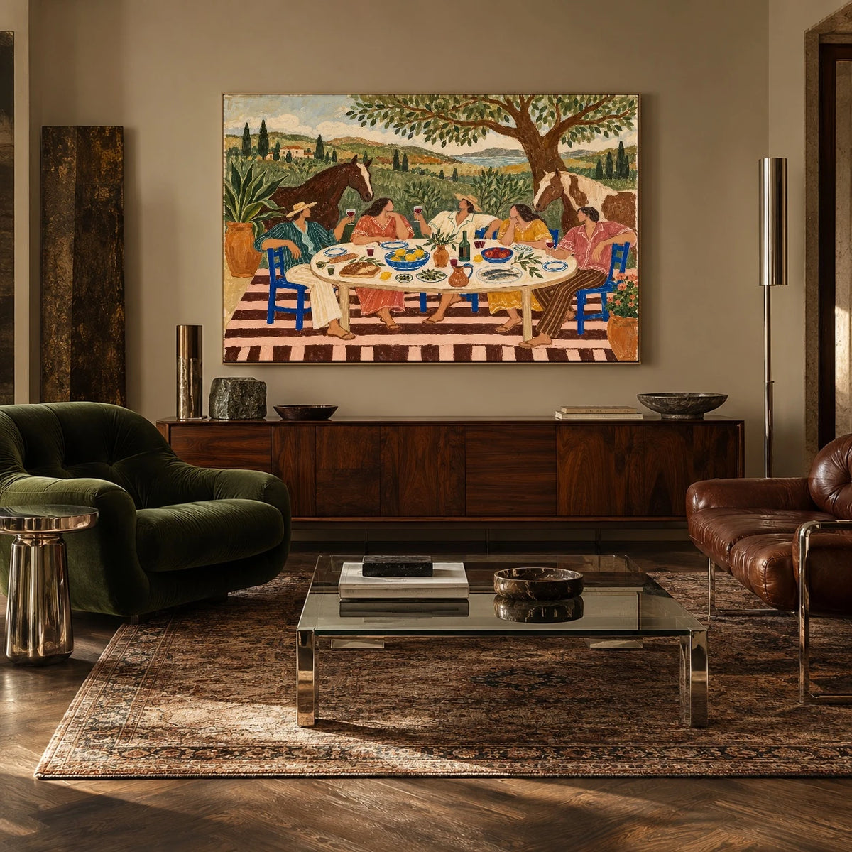 The Long Country Lunch — artwork in an interior setting 7