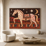 The Moon's Gentle Steed — front view in a living space