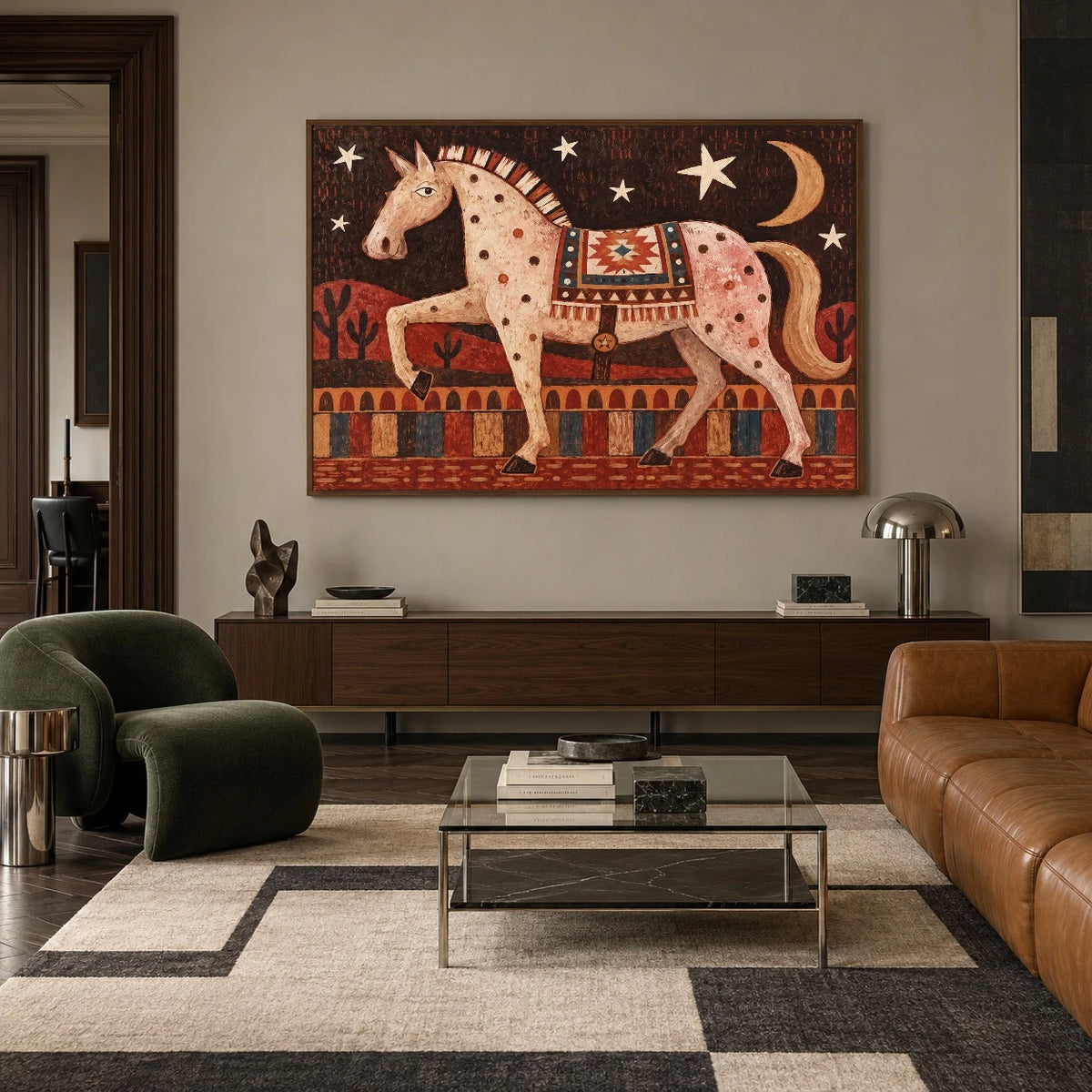The Moon's Gentle Steed — artwork in an interior setting 6