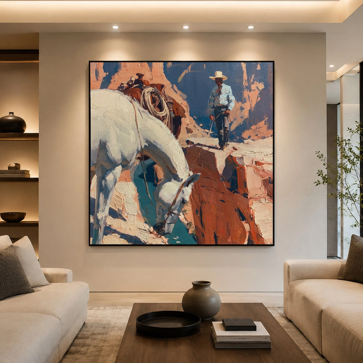 The Narrow Canyon Path — front view in a living space
