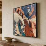 The Narrow Canyon Path — side view of the artwork