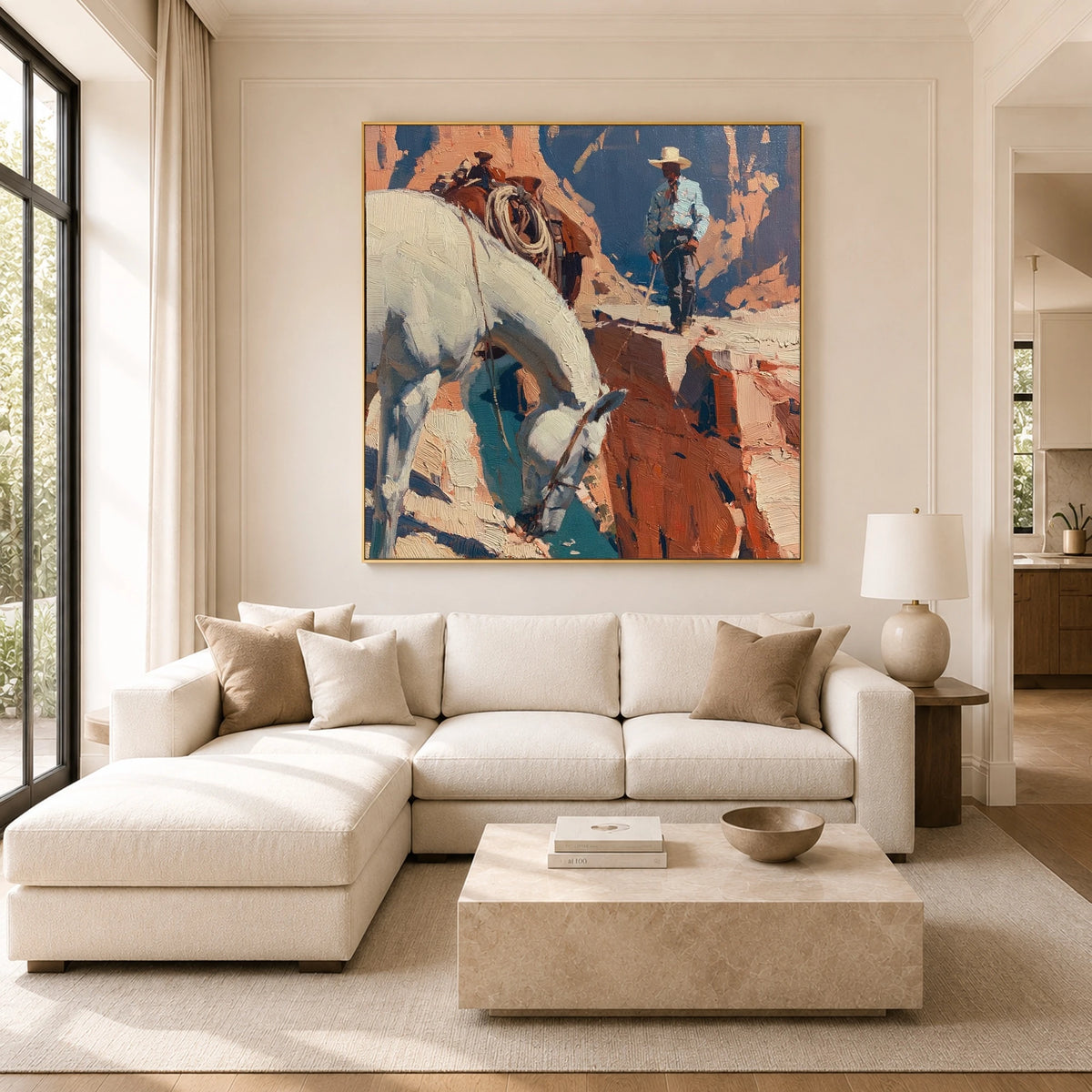 The Narrow Canyon Path — artwork in an interior setting 3