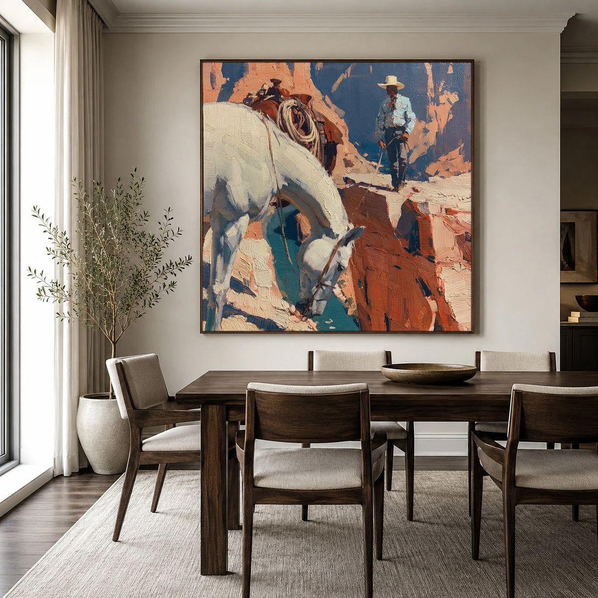 The Narrow Canyon Path — artwork in an interior setting 4