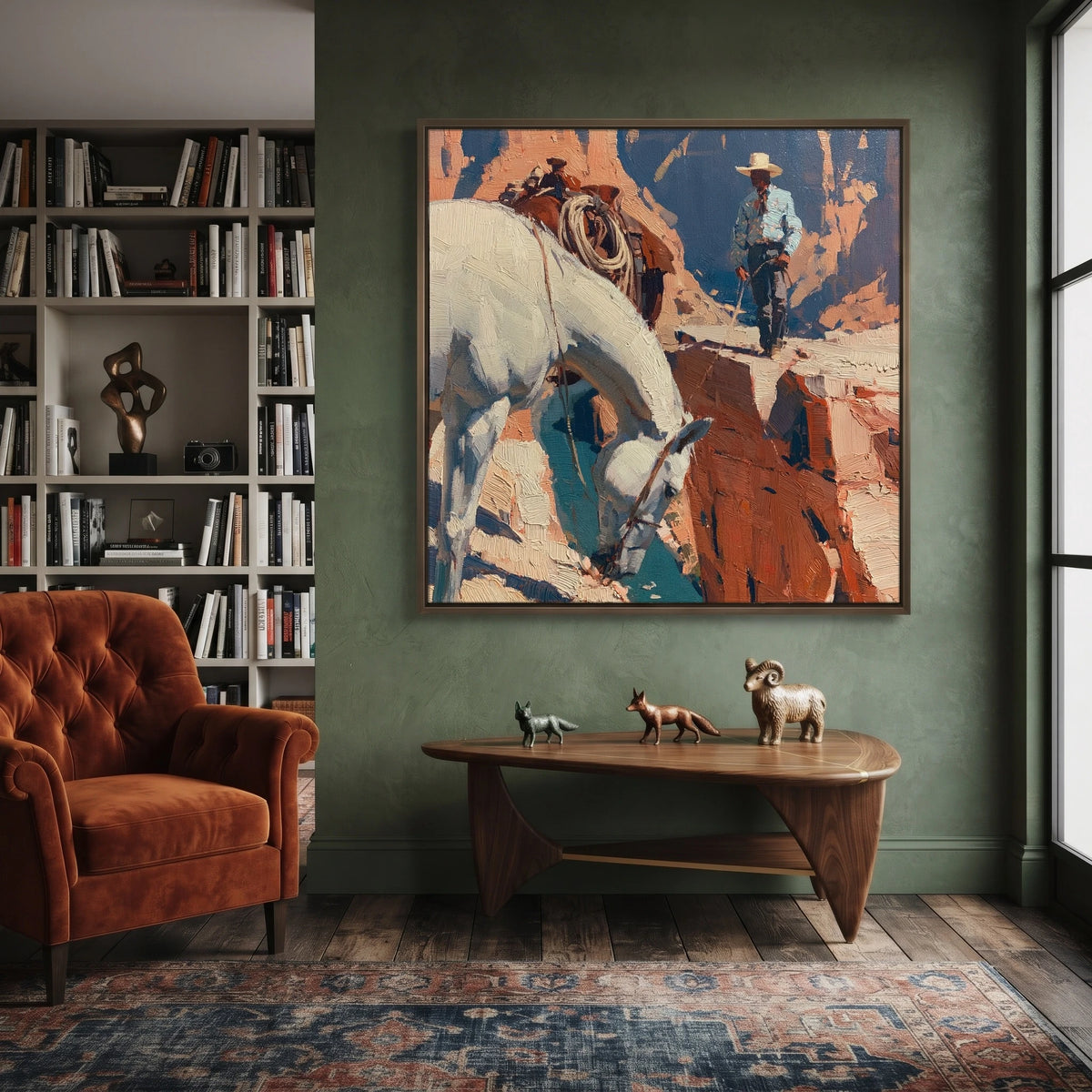 The Narrow Canyon Path — artwork in an interior setting 5