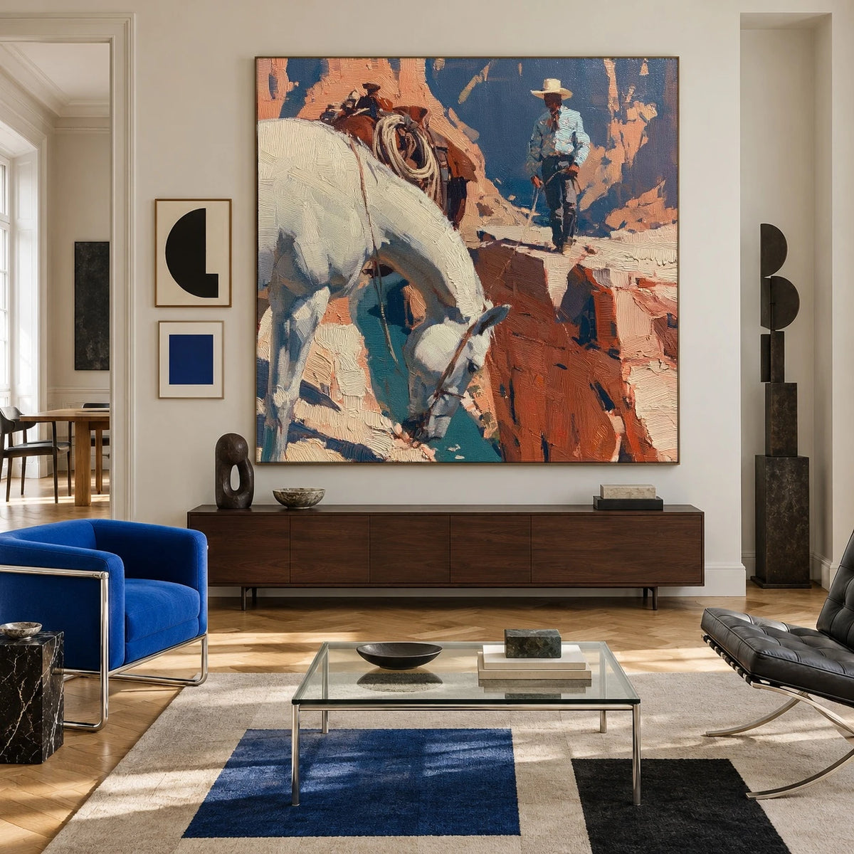 The Narrow Canyon Path — artwork in an interior setting 6