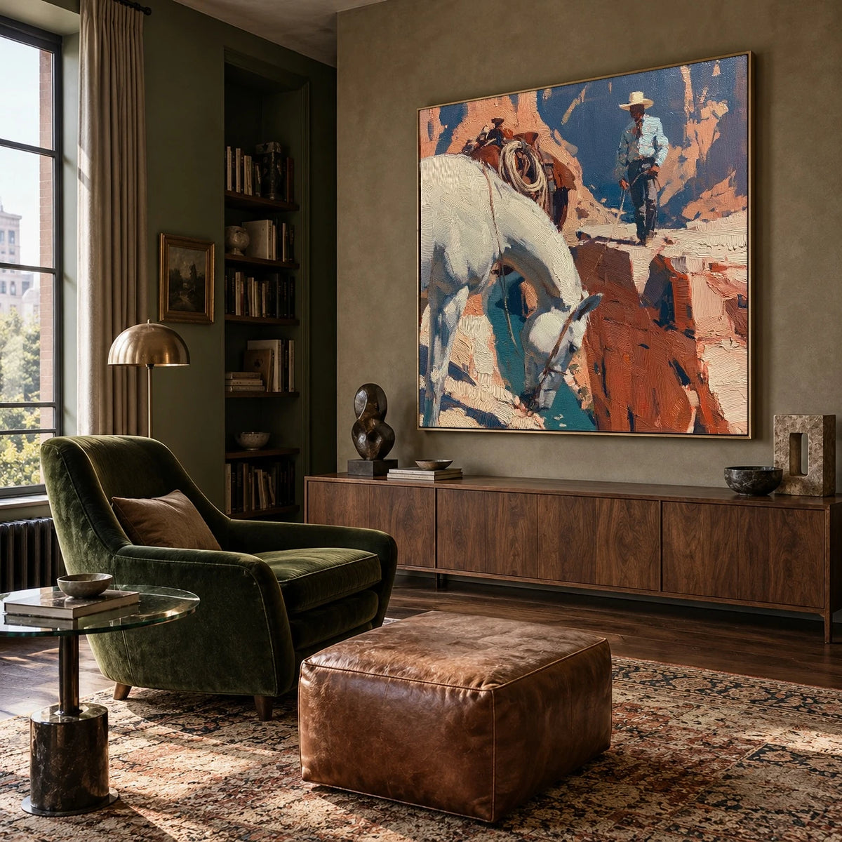 The Narrow Canyon Path — artwork in an interior setting 7