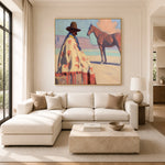 The Painted Poncho — artwork in an interior setting 3