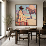 The Painted Poncho — artwork in an interior setting 4