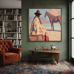The Painted Poncho — artwork in an interior setting 5
