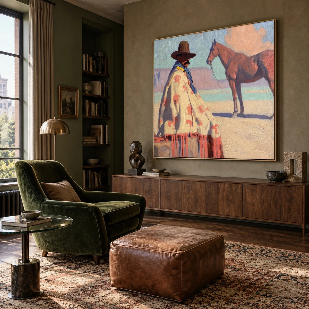 The Painted Poncho — artwork in an interior setting 7