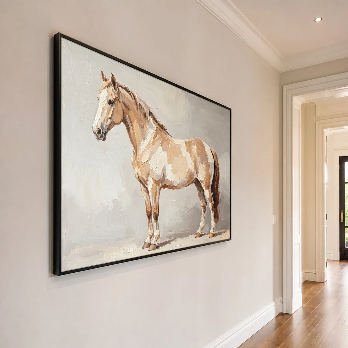 The Pale Pinto Portrait — side view of the artwork