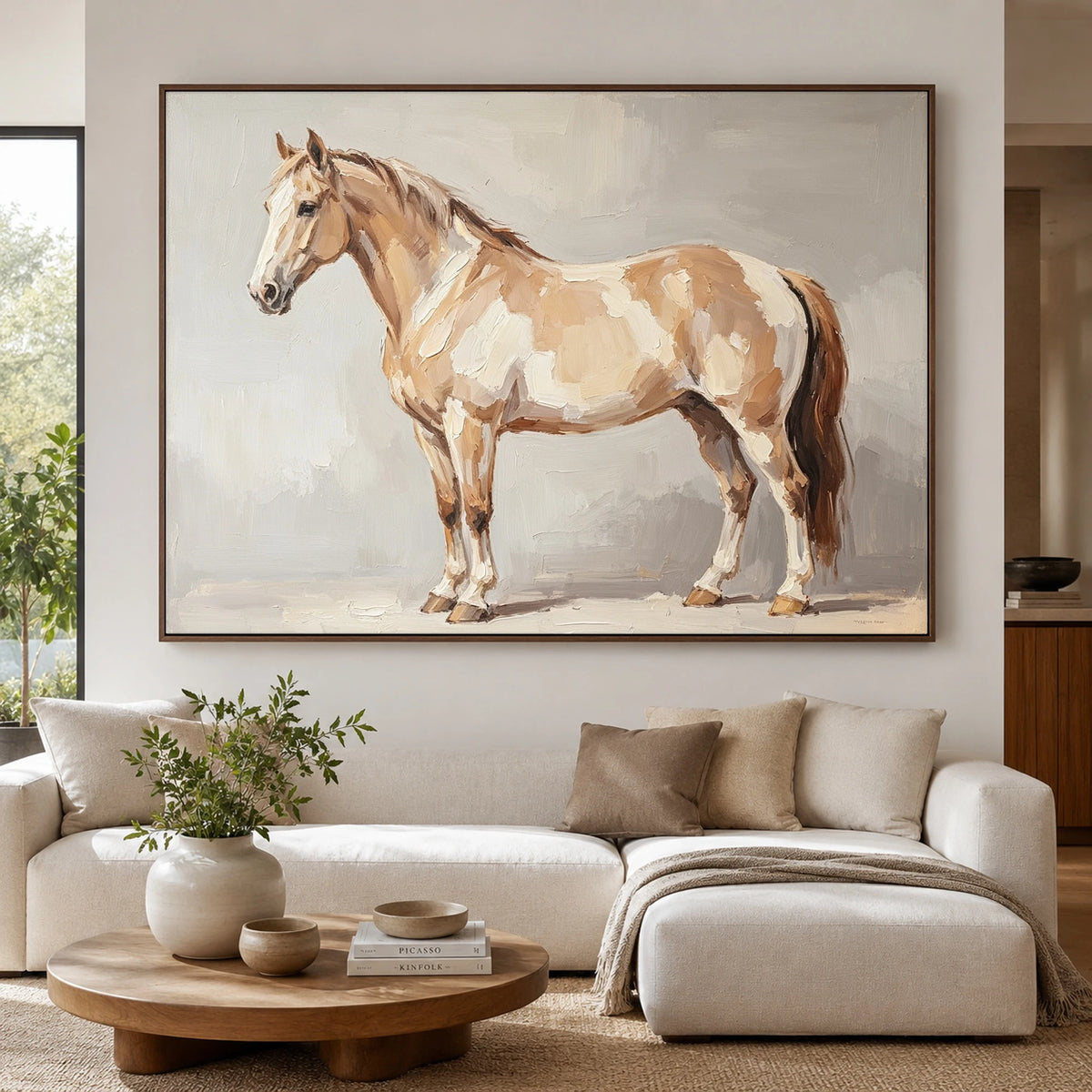 The Pale Pinto Portrait — artwork in an interior setting 4