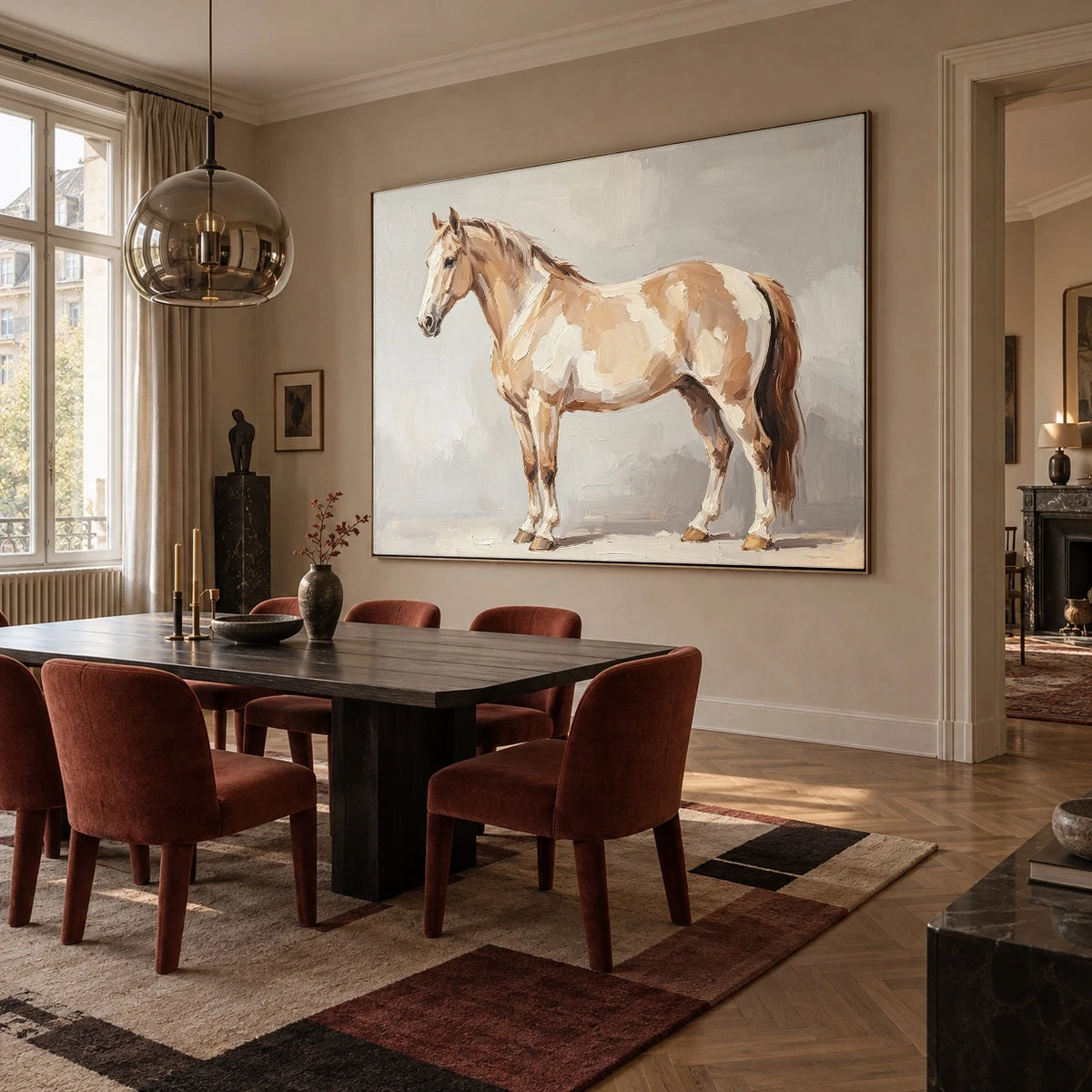 The Pale Pinto Portrait — artwork in an interior setting 5