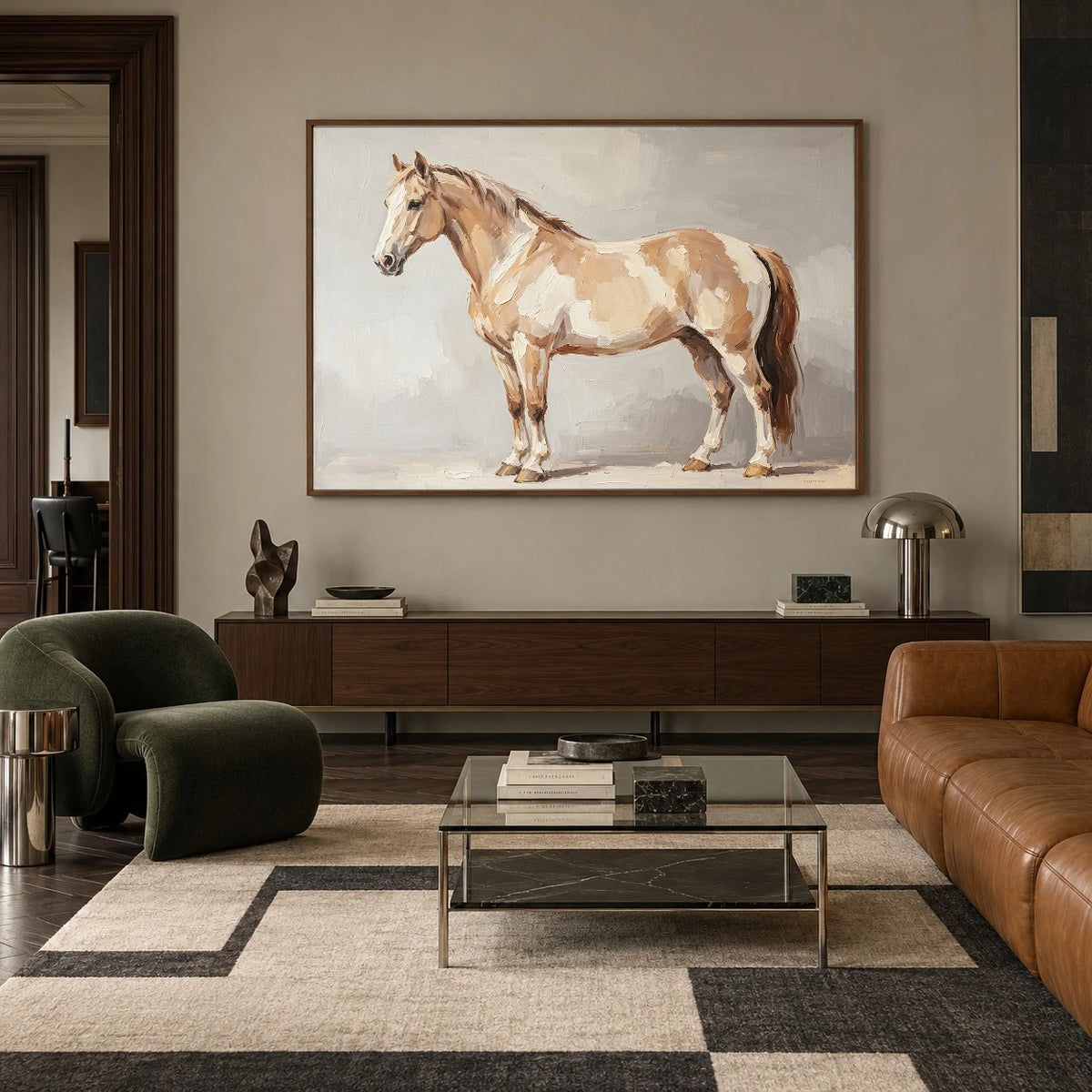 The Pale Pinto Portrait — artwork in an interior setting 6