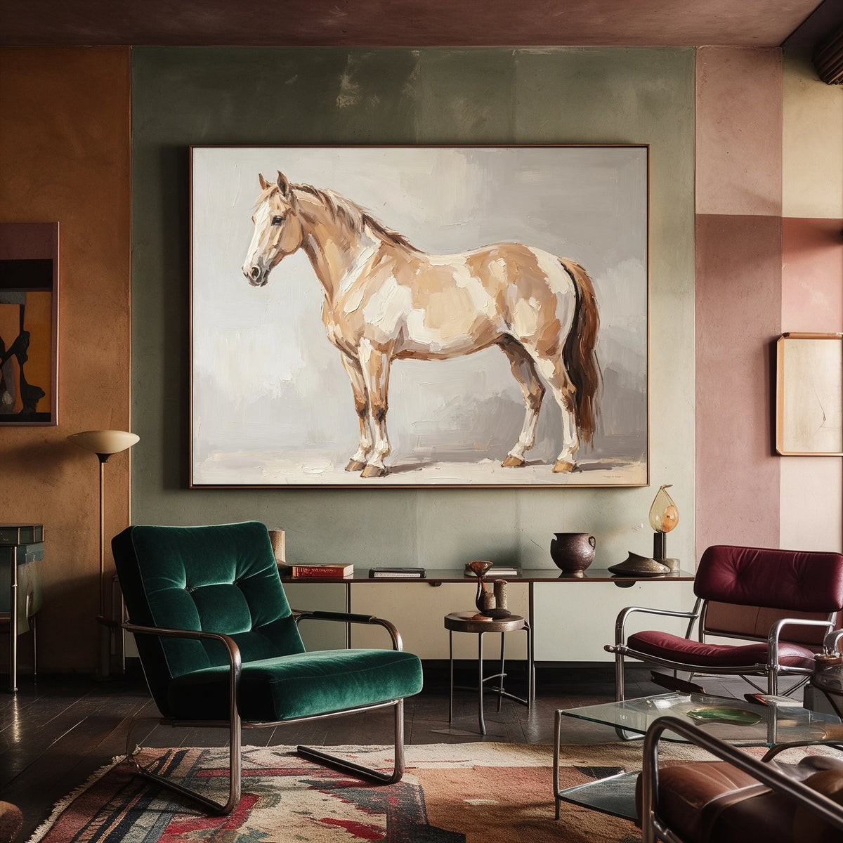 The Pale Pinto Portrait — artwork in an interior setting 8