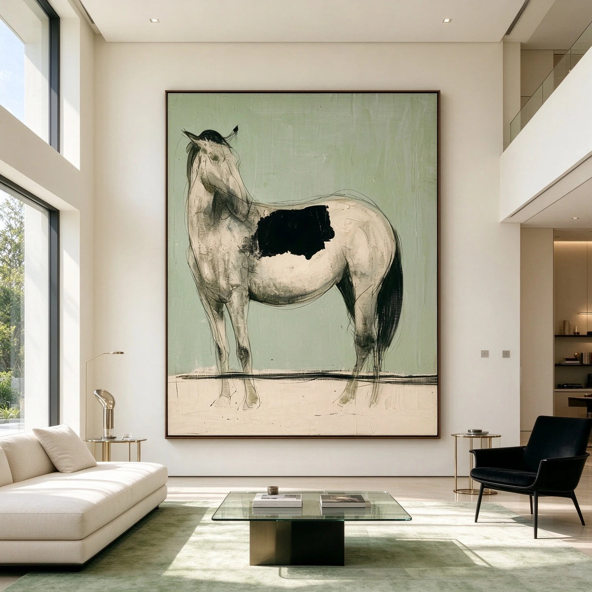 The Patient Pinto — front view in a living space