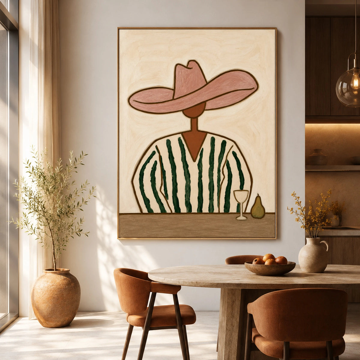 The Pear and Glass — artwork in an interior setting 3