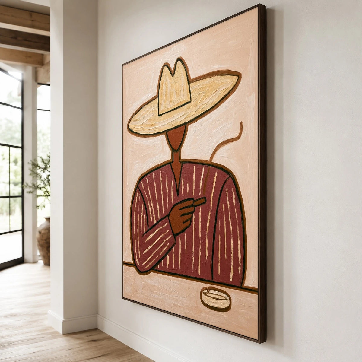 The Pipe and Brim — side view of the artwork