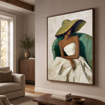 The Quiet Green Chair — side view of the artwork