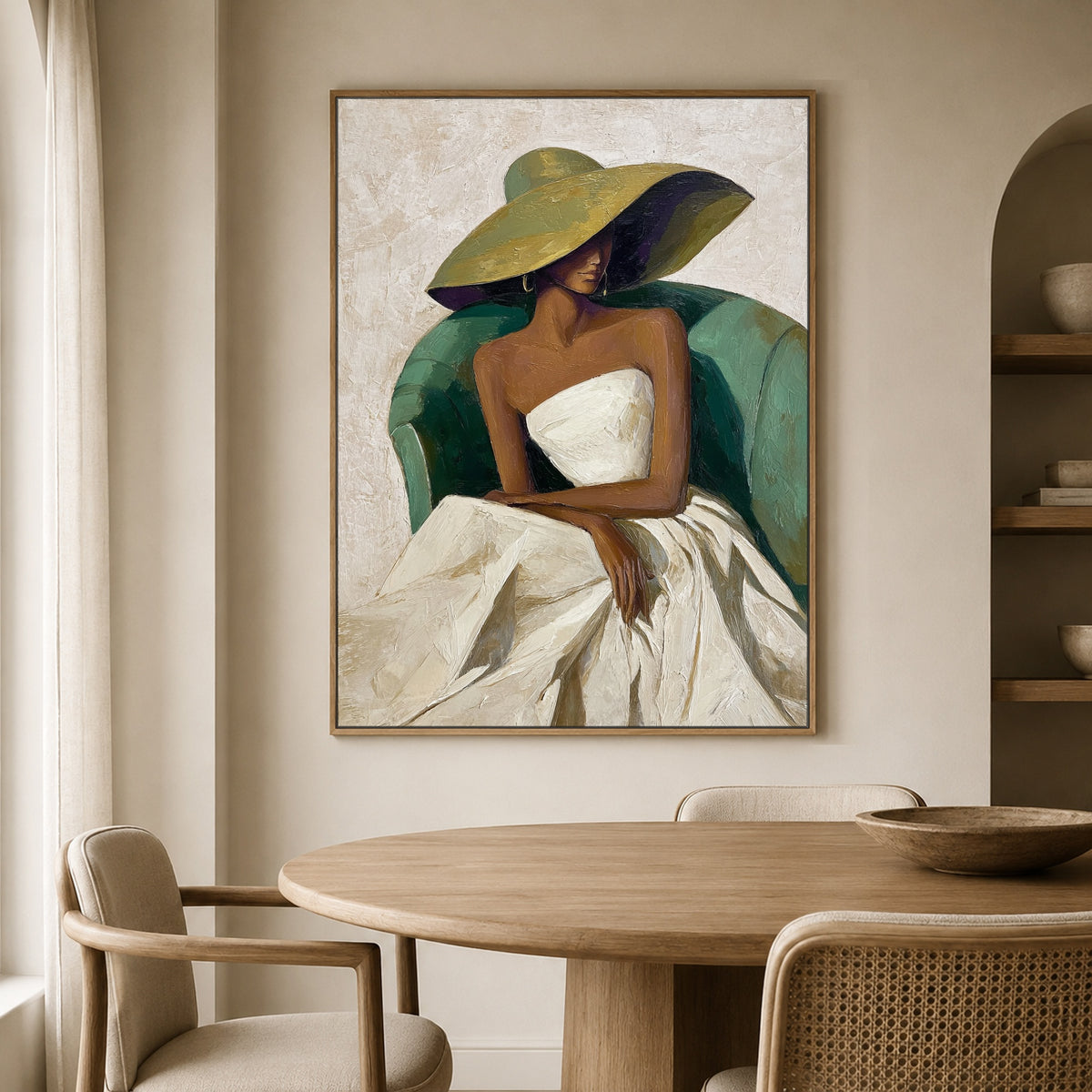 The Quiet Green Chair — artwork in an interior setting 4