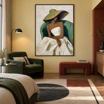 The Quiet Green Chair — artwork in an interior setting 5