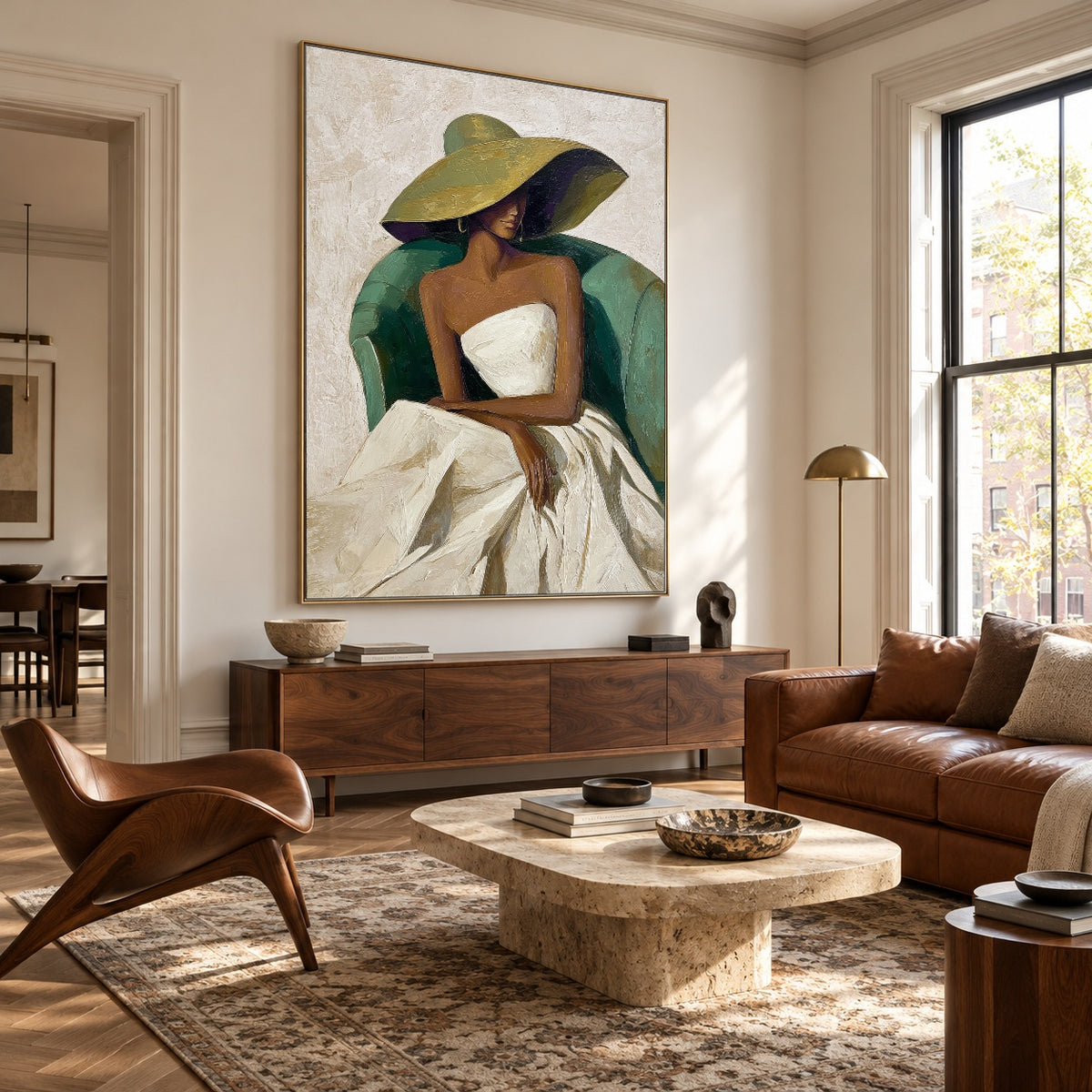 The Quiet Green Chair — artwork in an interior setting 7