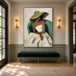 The Quiet Green Chair — artwork in an interior setting 8