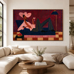 The Rosé Recliner — artwork in an interior setting 3