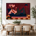 The Rosé Recliner — artwork in an interior setting 4