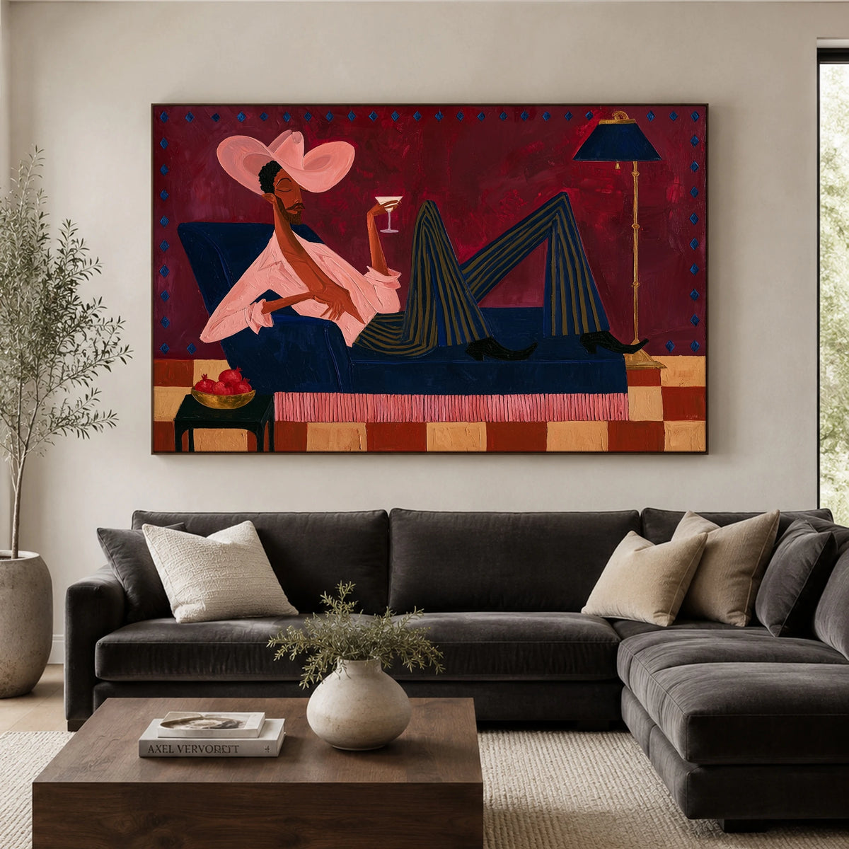 The Rosé Recliner — artwork in an interior setting 5