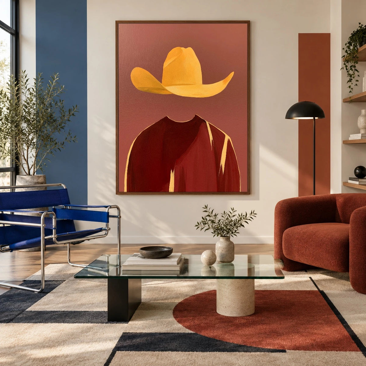The Saffron Hat — artwork in an interior setting 4