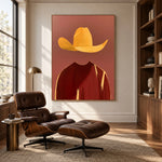 The Saffron Hat — artwork in an interior setting 5