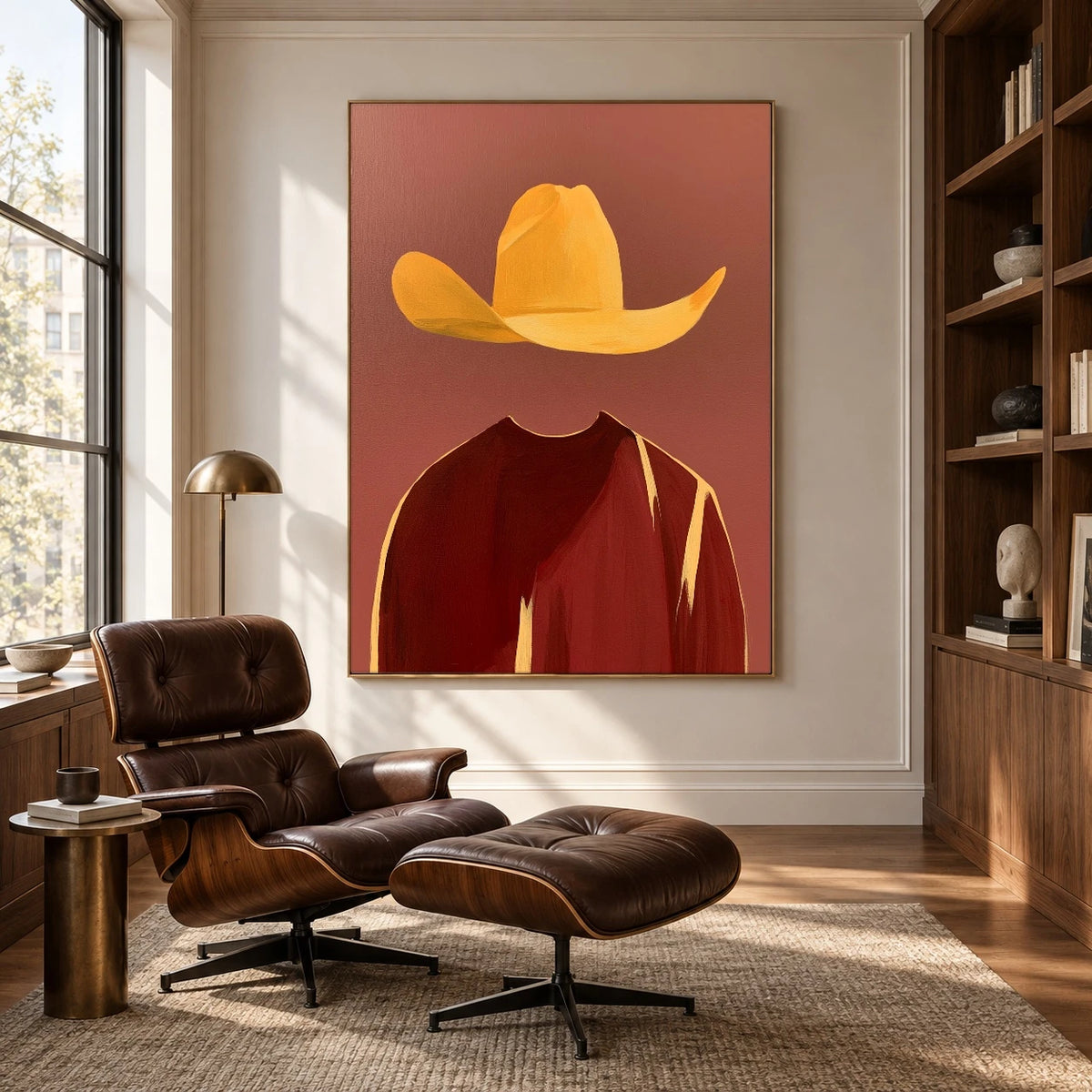 The Saffron Hat — artwork in an interior setting 5