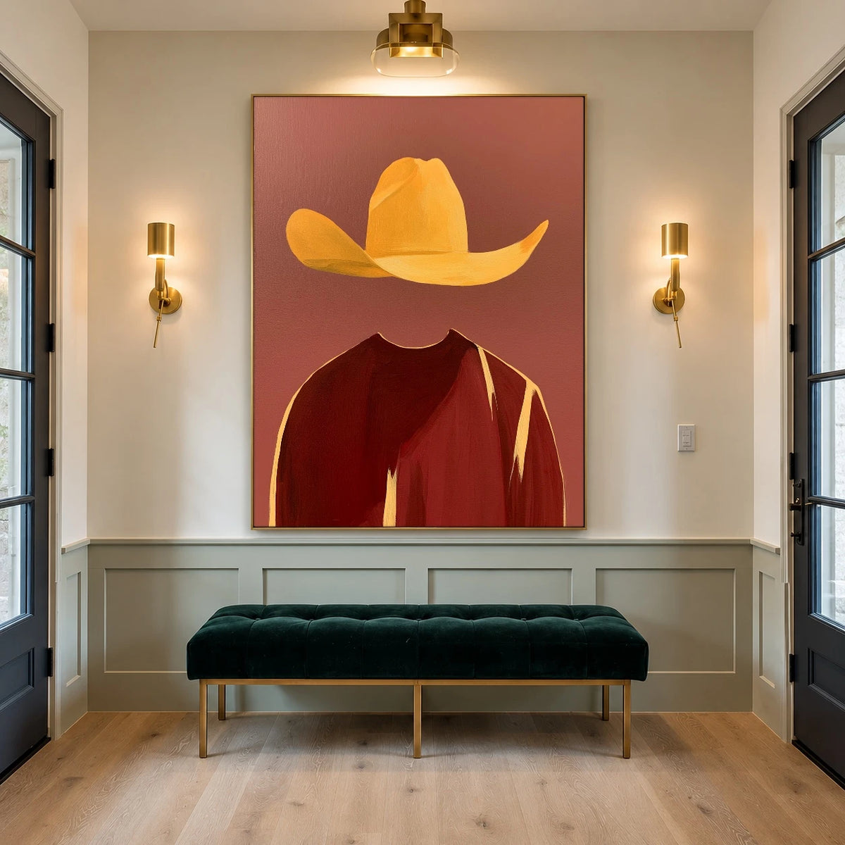 The Saffron Hat — artwork in an interior setting 6