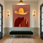 The Saffron Hat — artwork in an interior setting 6
