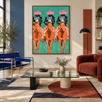 Three Rose Brims — artwork in an interior setting 4