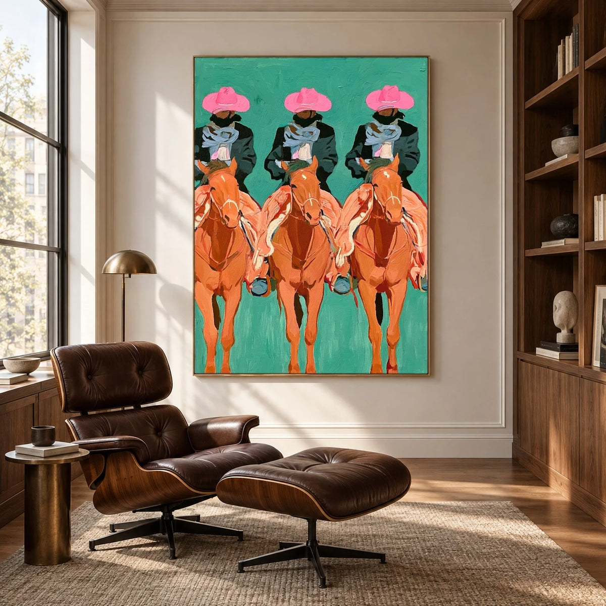 Three Rose Brims — artwork in an interior setting 5