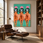 Three Rose Brims — artwork in an interior setting 5