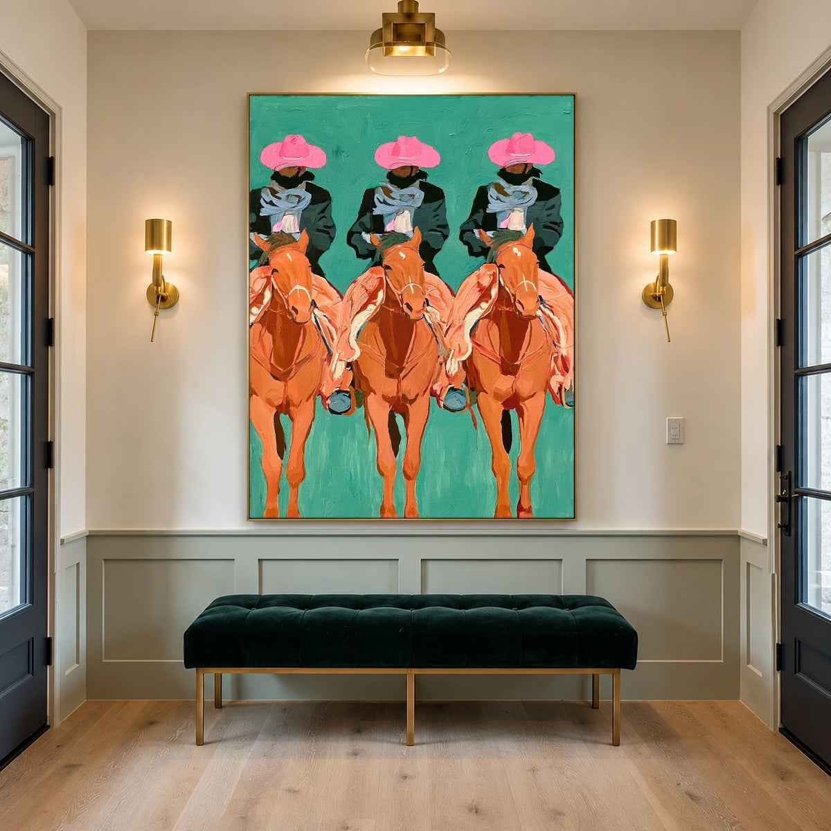 Three Rose Brims — artwork in an interior setting 6