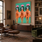 Three Rose Brims — artwork in an interior setting 7