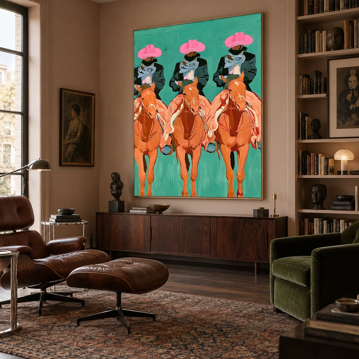 Three Rose Brims — artwork in an interior setting 7