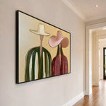 Together in Rosewood — side view of the artwork